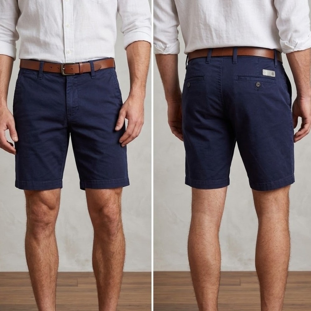 AG Adriano Goldschmied The Wanderer Short Mens 30R Navy Blue Slim Trouser Chino